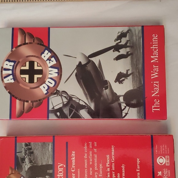 :4 VHS CBS video air power allied victory Nazi War Machine Japanese Conquest Sky - Picture 10 of 13